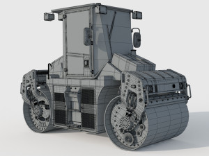 Caterpillar Cat CD8 Roller 3Dモデル