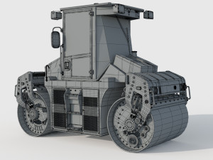 Caterpillar Cat CD8 Roller 3Dモデル