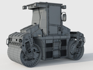 Caterpillar Cat CD8 Roller 3Dモデル