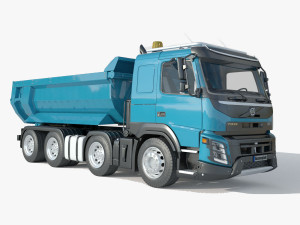 Volvo FMX Tridem Tipper Truck 8x4 3D model