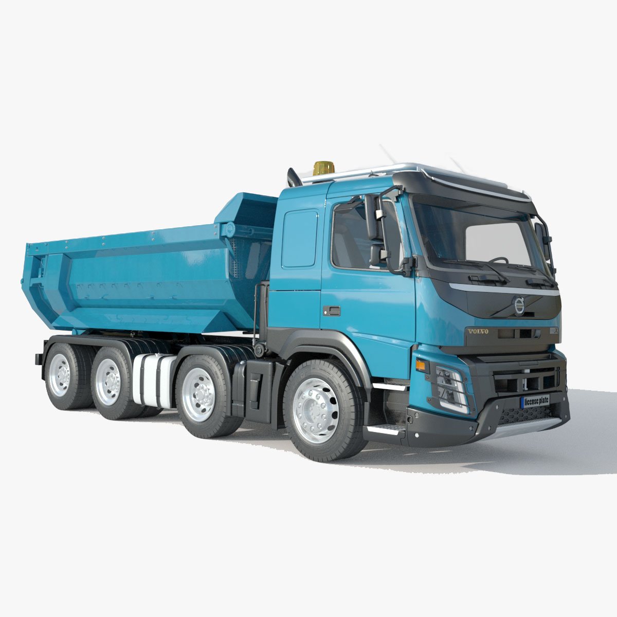 Volvo FMX 500 6x4 Three-Way Tipper Truck (2019) Exterior and
