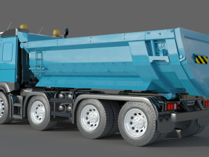 Volvo FMX 500 8x4 Billencs Dump Truck Modello 3D