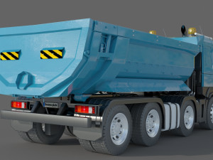 Volvo FMX 500 8x4 Billencs Dump Truck Modello 3D