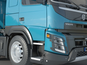 Volvo FMX 500 8x4 Billencs Dump Truck Modello 3D