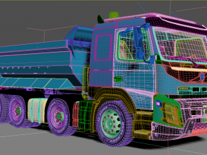 Volvo FMX 500 8x4 Billencs Dump Truck Modello 3D