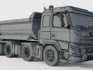 Volvo FMX 500 8x4 Billencs Dump Truck Modello 3D