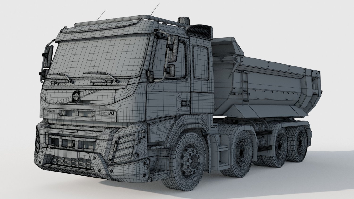 Volvo FMX 500 8x4 Billencs Dump Truck 3D model - TurboSquid