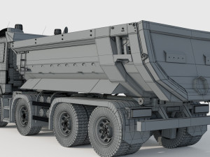 Volvo FMX 500 8x4 Billencs Dump Truck Modello 3D
