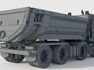 Volvo FMX 500 8x4 Billencs Dump Truck Modello 3D