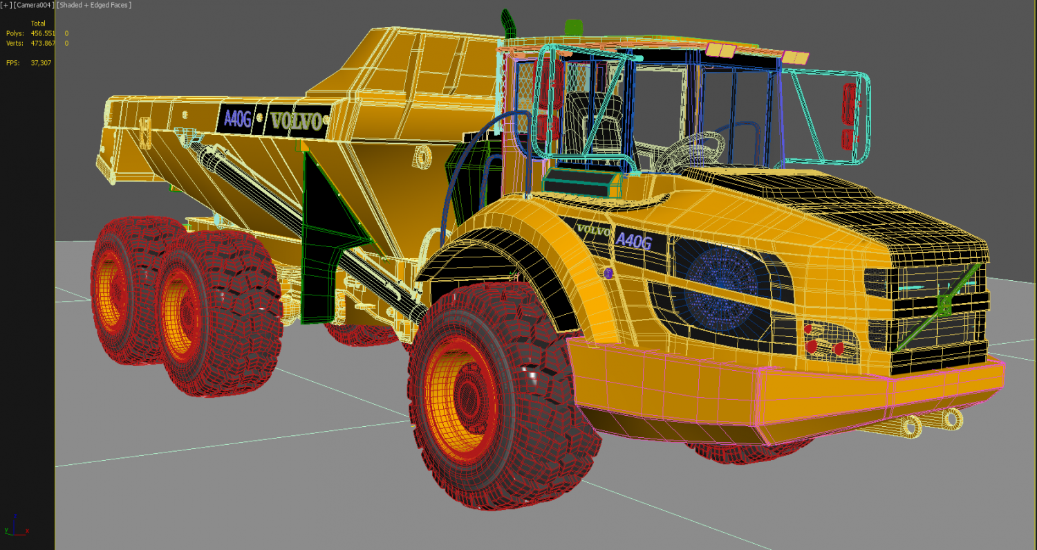 Volvo A40G Wheel Truck 3D Модель In Машины 3DExport
