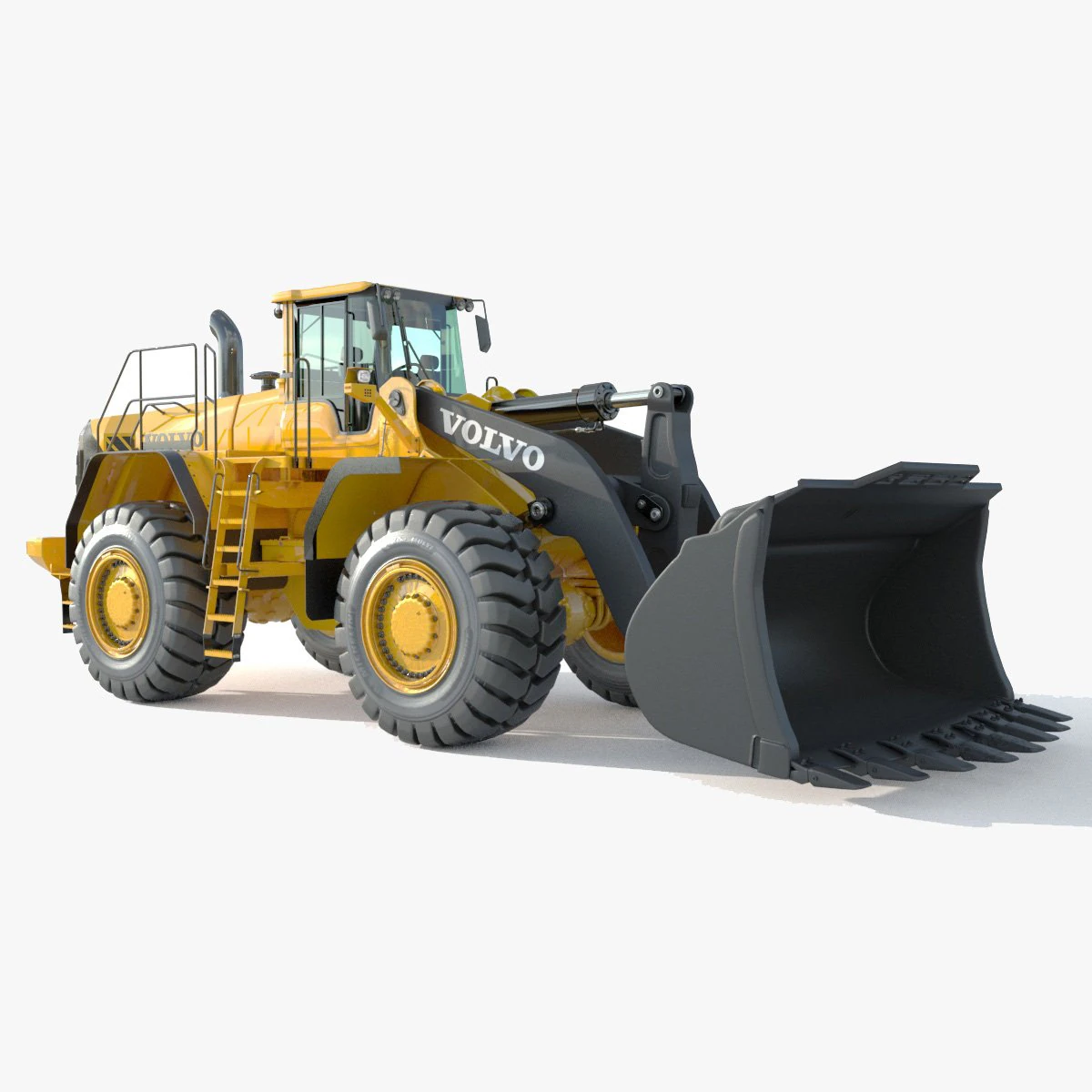 Volvo L350F Wheel Loader 3D Model .c4d .max .obj .3ds .fbx .stl .blend