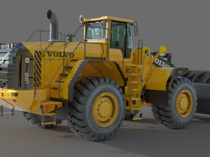 Volvo L350F Wheel Loader 3D Model