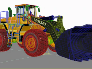 Volvo L350F Wheel Loader 3D Model