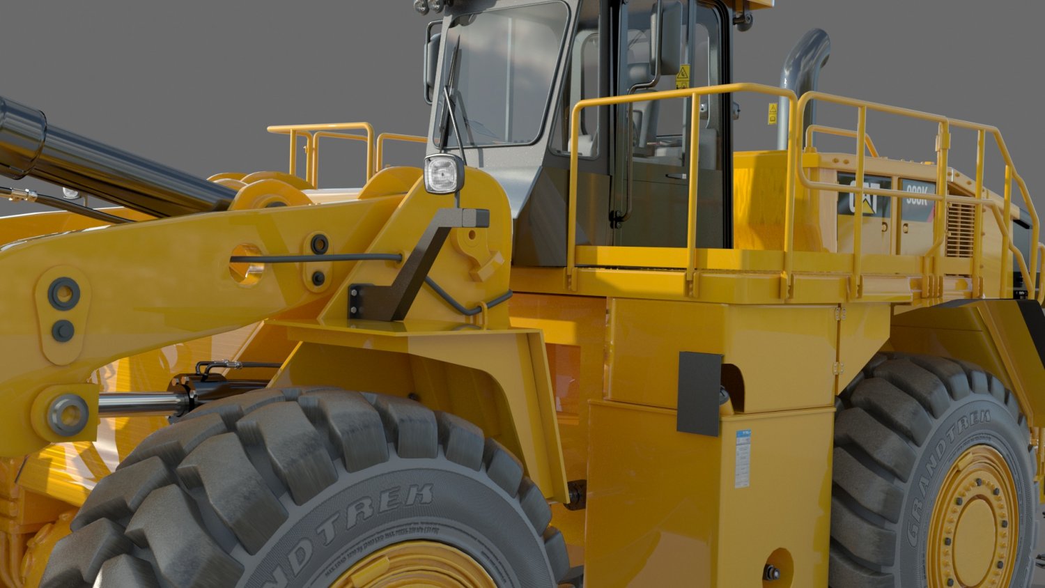 Caterpillar Cat 988K Wheel Loader 3D Модель In Машины 3DExport