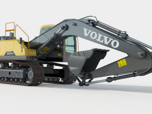 Volvo EC220EL Excavator 3D Model