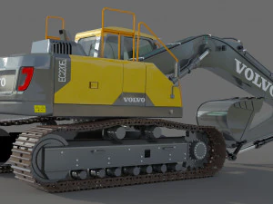 Volvo EC220EL Excavator 3D Model