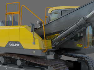 Volvo EC220EL Excavator 3D Model