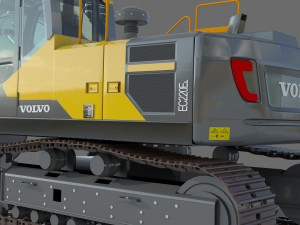 Volvo EC220EL Excavator 3D Model