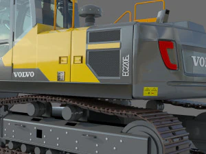 Volvo EC220EL Excavator 3D Model