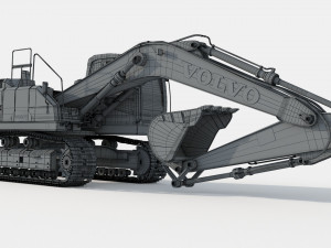 Volvo EC220EL Excavator 3D Model