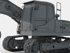 Volvo EC220EL Excavator 3D Model