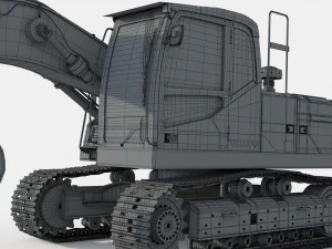 Volvo EC220EL Excavator 3D Model