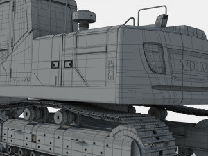 Volvo EC220EL Excavator 3D Model