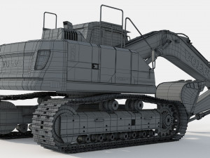 Volvo EC220EL Excavator 3D Model