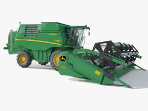 John Deere T670i Bi&ccedil;erd&ouml;ver 3D Model