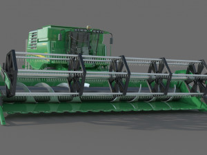 John Deere T670i Harvester Modelo 3D
