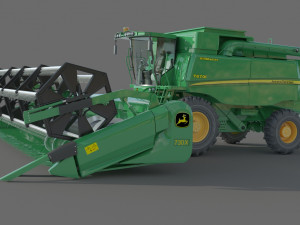 John Deere T670i Harvester Modelo 3D