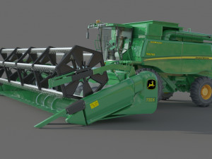 John Deere T670i Harvester Modelo 3D