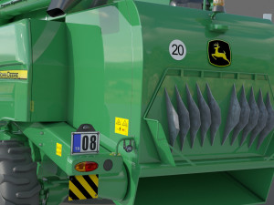 John Deere T670i Harvester Modelo 3D
