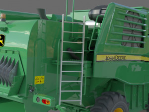 John Deere T670i Harvester Modelo 3D