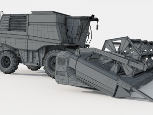 John Deere T670i Harvester Modelo 3D