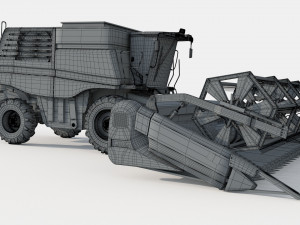 John Deere T670i Harvester Modelo 3D