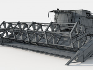 John Deere T670i Harvester Modelo 3D