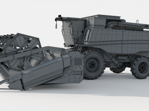 John Deere T670i Harvester Modelo 3D