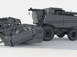 John Deere T670i Harvester 3D Model