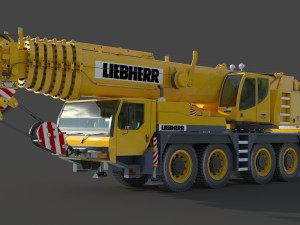 Liebherr LTM 1080 Cranes 3D Model