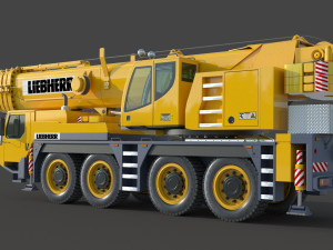 Liebherr LTM 1080 Cranes 3D Model
