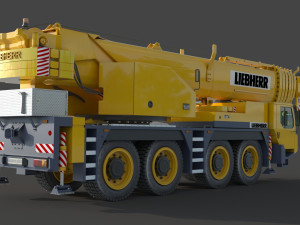 Liebherr LTM 1080 Cranes 3D Model