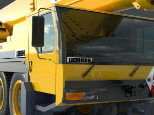 Liebherr LTM 1080 Cranes 3D Model