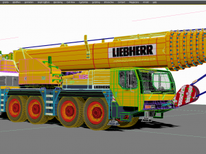 Liebherr LTM 1080 Cranes 3D Model