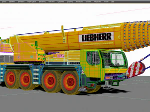 Liebherr LTM 1080 Cranes 3D Model