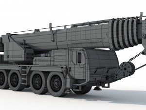 Liebherr LTM 1080 Cranes 3D Model