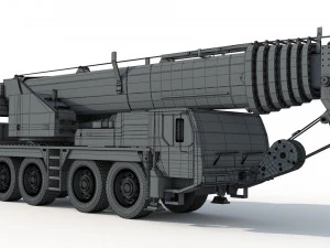 Liebherr LTM 1080 Cranes 3D Model