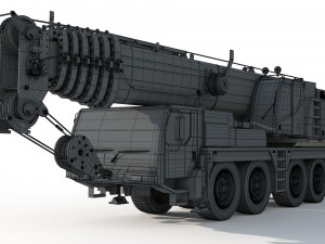 Liebherr LTM 1080 Cranes 3D Model