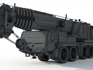 Liebherr LTM 1080 Cranes 3D Model