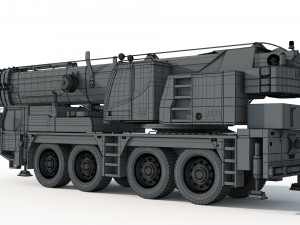 Liebherr LTM 1080 Cranes 3D Model
